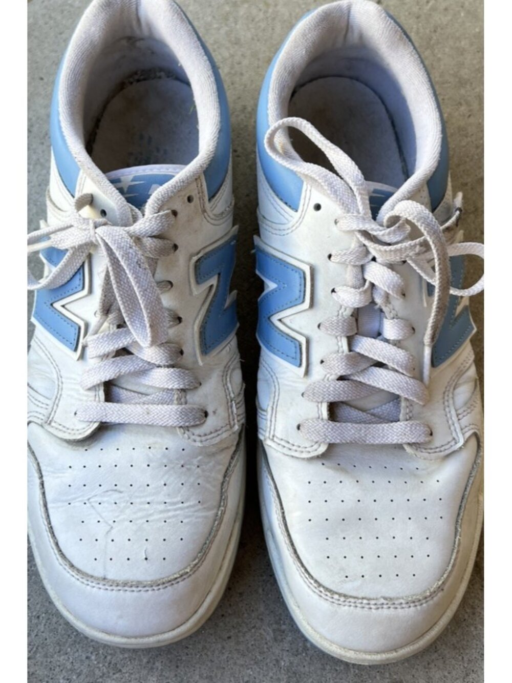 Men's New Balance White/Team Carolina UNC Shoes  Men's 11/ 12.5W BB480 BB480LTC